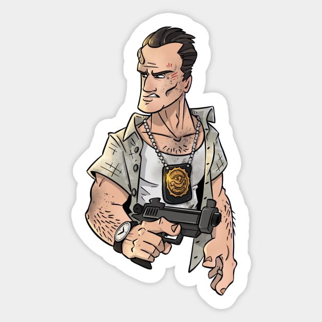 Detective McClane Sticker by hiwez